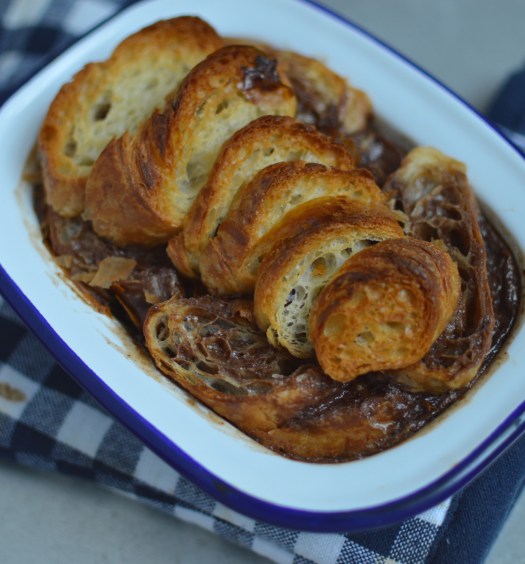 Croissant Chocolate Bread & Butter Pudding