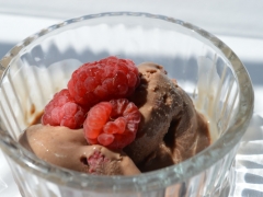 Cooling Off with Raspberry & Chocolate Ice Cream