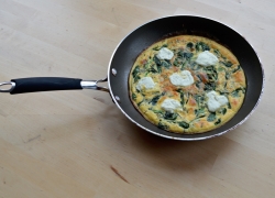 Simple, Yet Satisfying: Goats Cheese Frittata