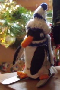 Skiing Christmas Penguin