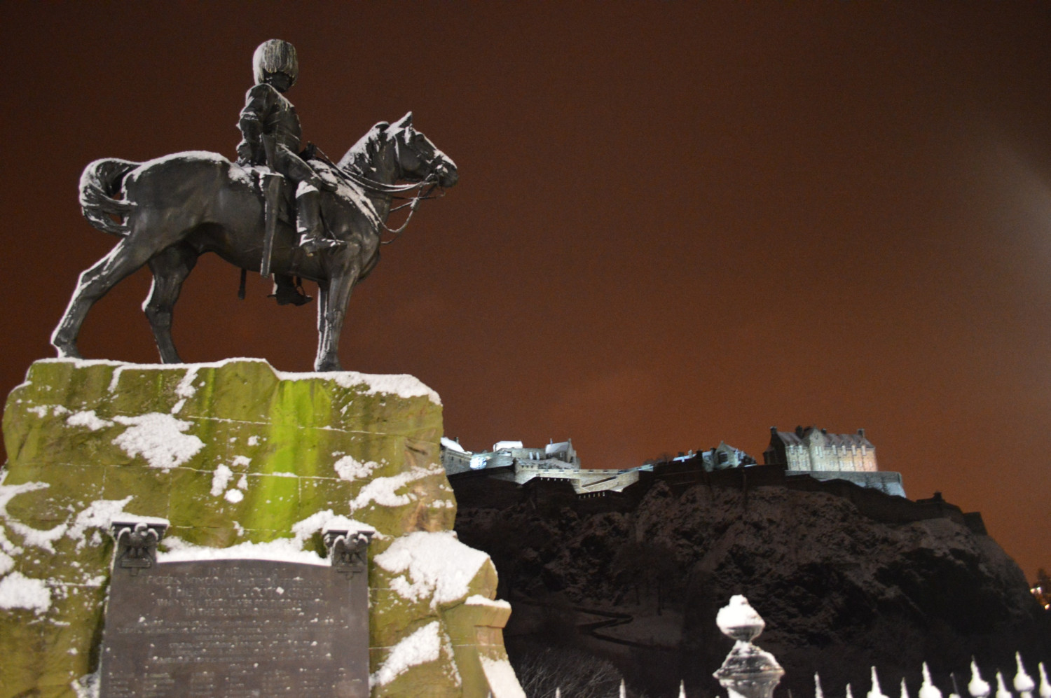 Edinburgh Castle in the Snow