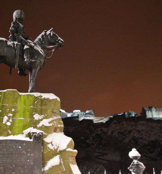 Edinburgh Castle in the Snow