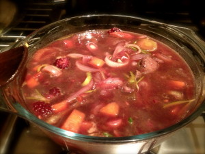 Venison Stew ready for the oven