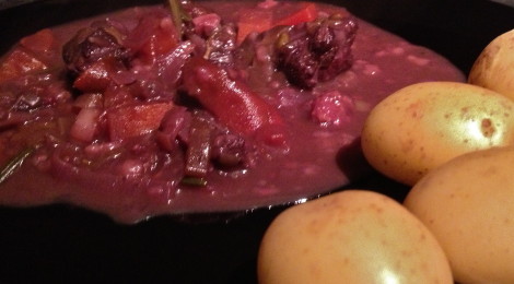 Venison Stew and potatoes