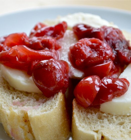 Cherries and Goats Cheese