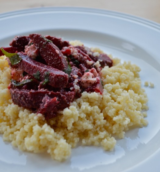 Chocolate and beetroot salad