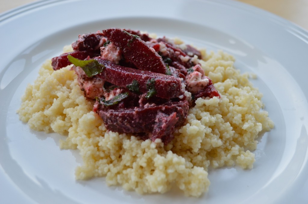 Chocolate and beetroot salad