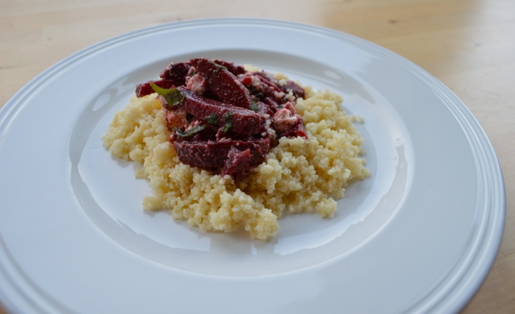 Chocolate and beetroot salad