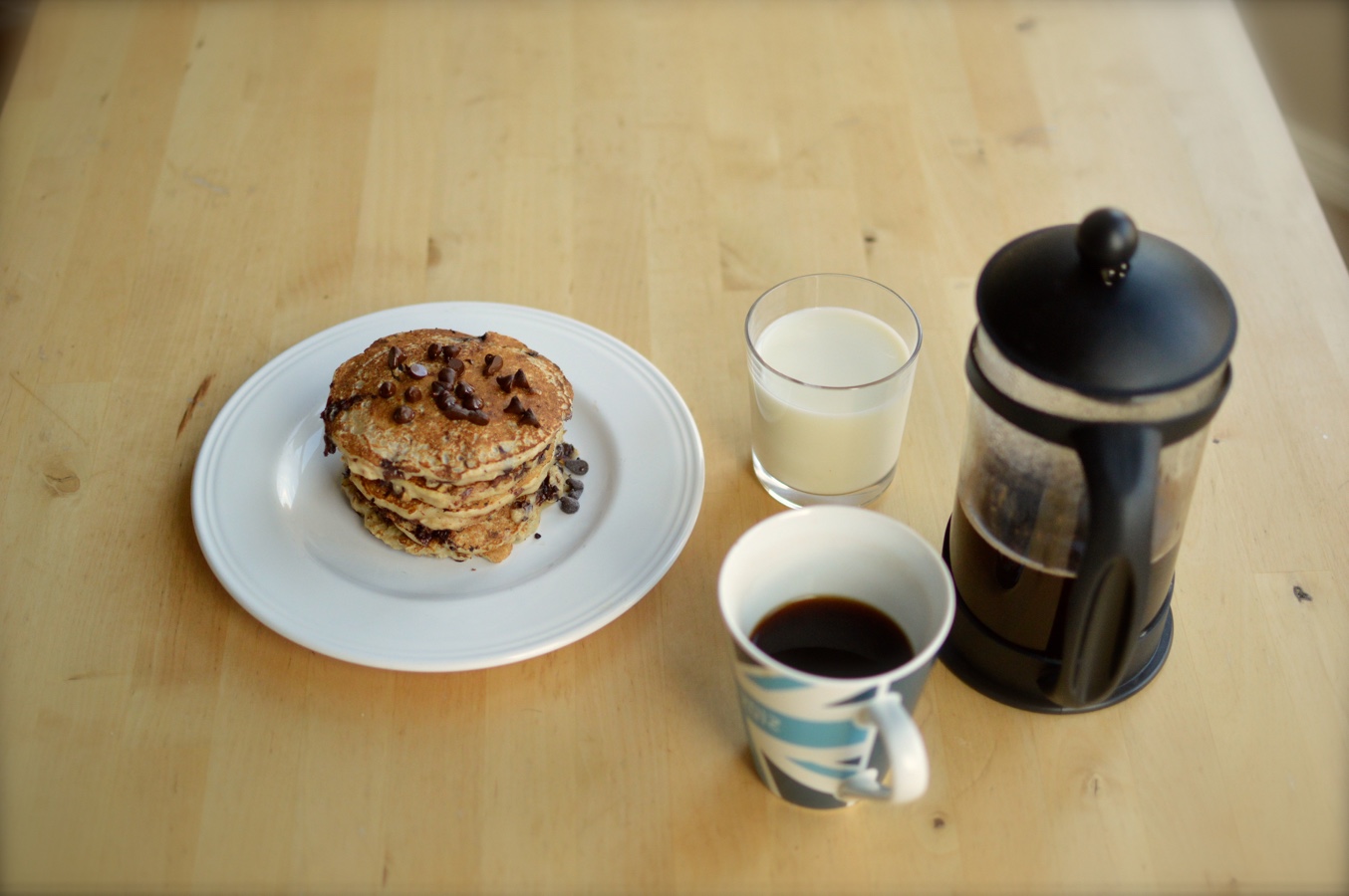 Chocolate Banana & Oat Pancakes