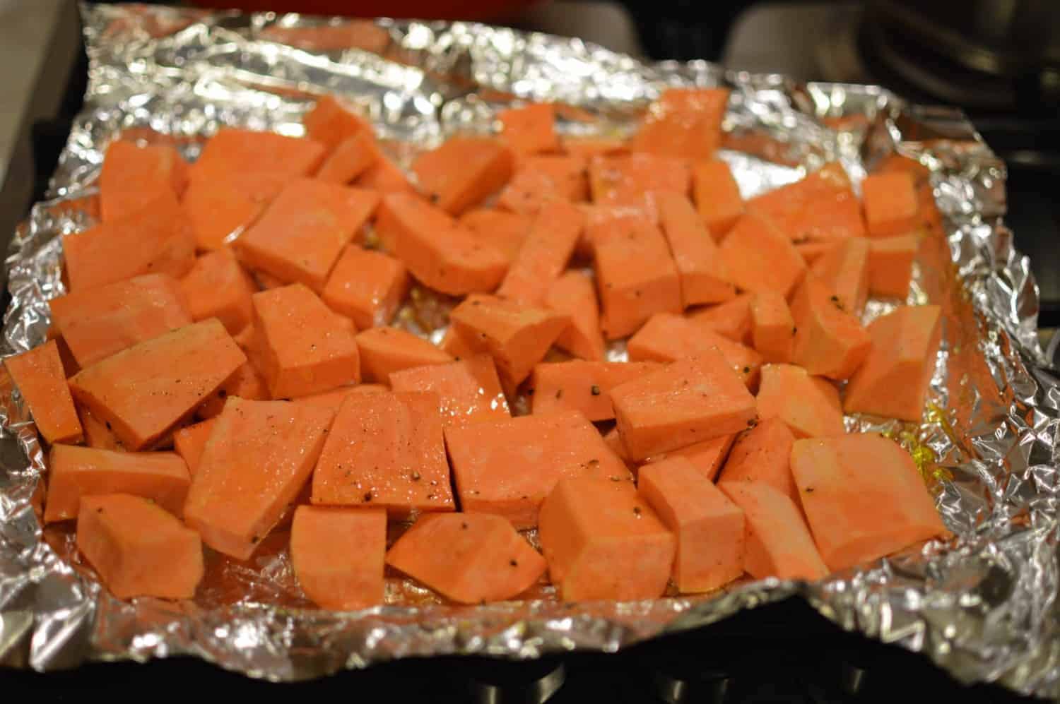 Roasting Sweet Potatoes