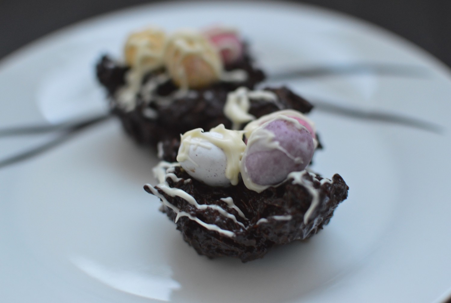 Rum, Ginger & Dark Chocolate Easter Nests