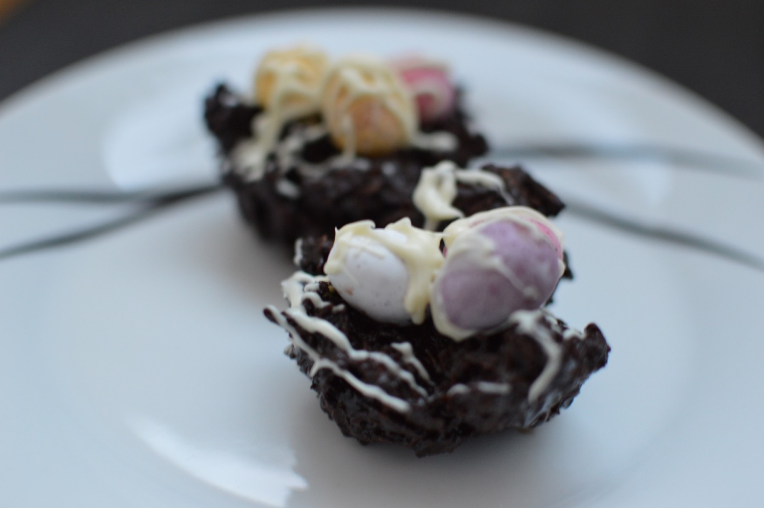 Rum, Ginger & Dark Chocolate Easter Nests