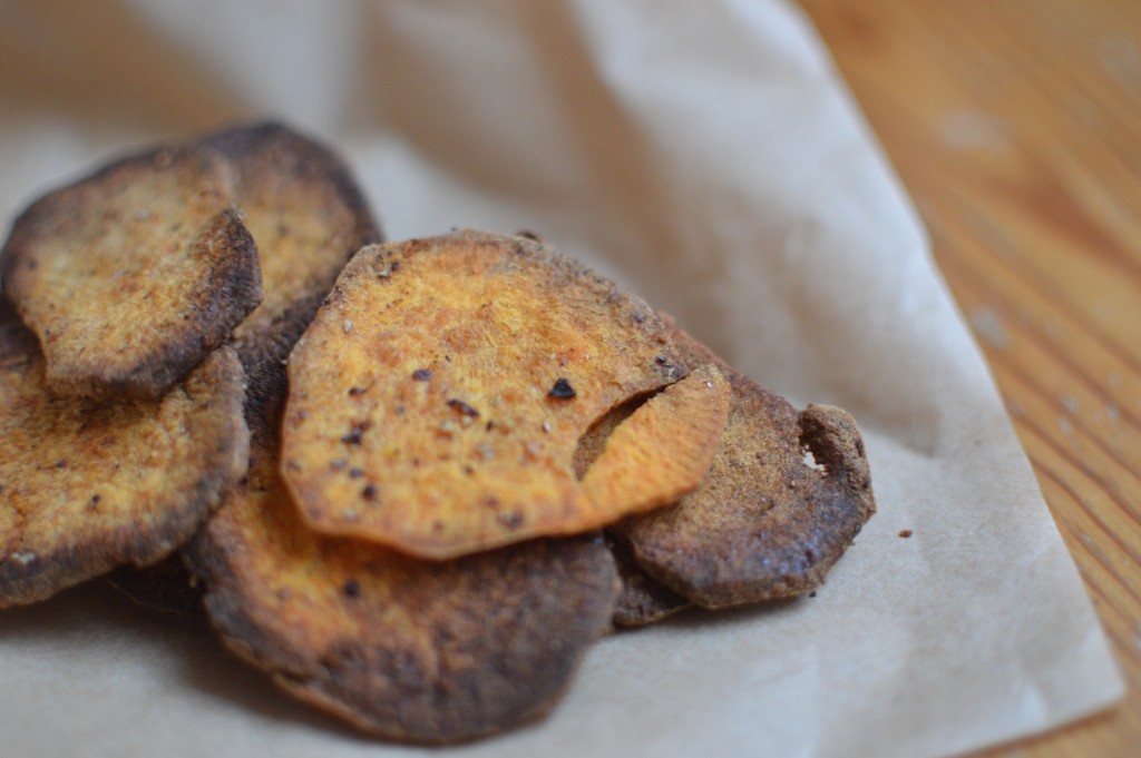 Sweet Potato and Harissa Crisps