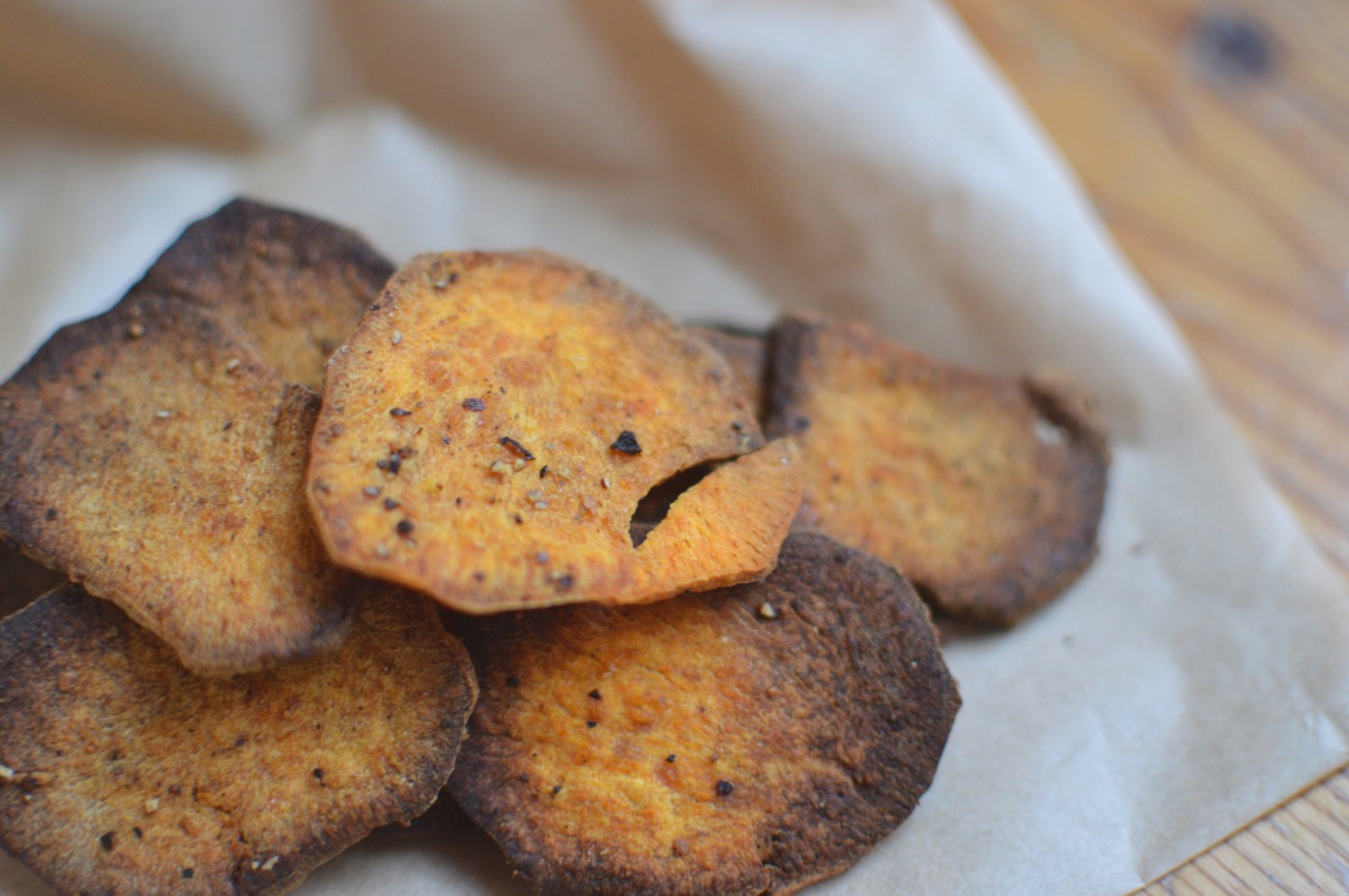 Sweet Potato and Harissa Crisps