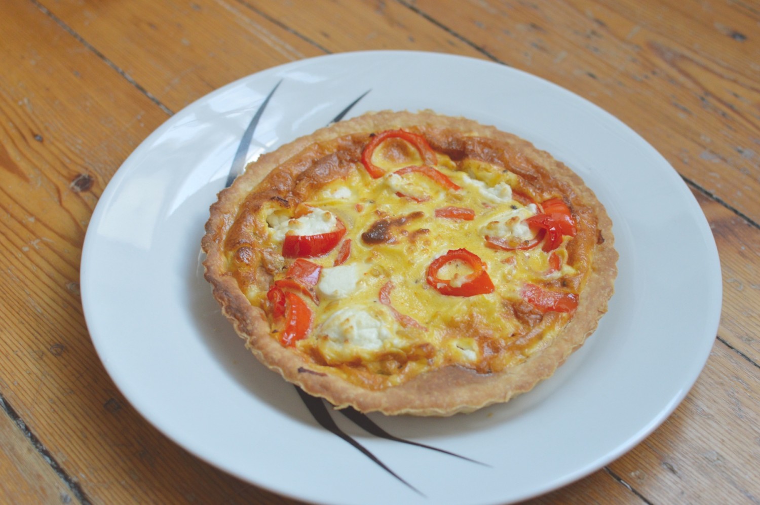 Romano Pepper & Goats Cheese Quiche