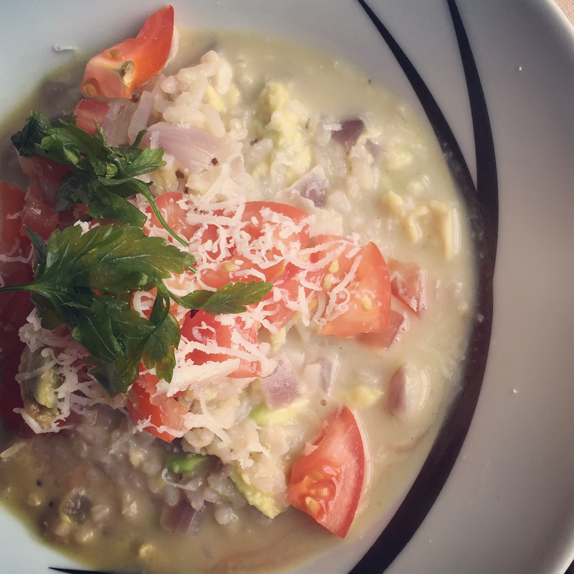 Avocado & Tomato Risotto