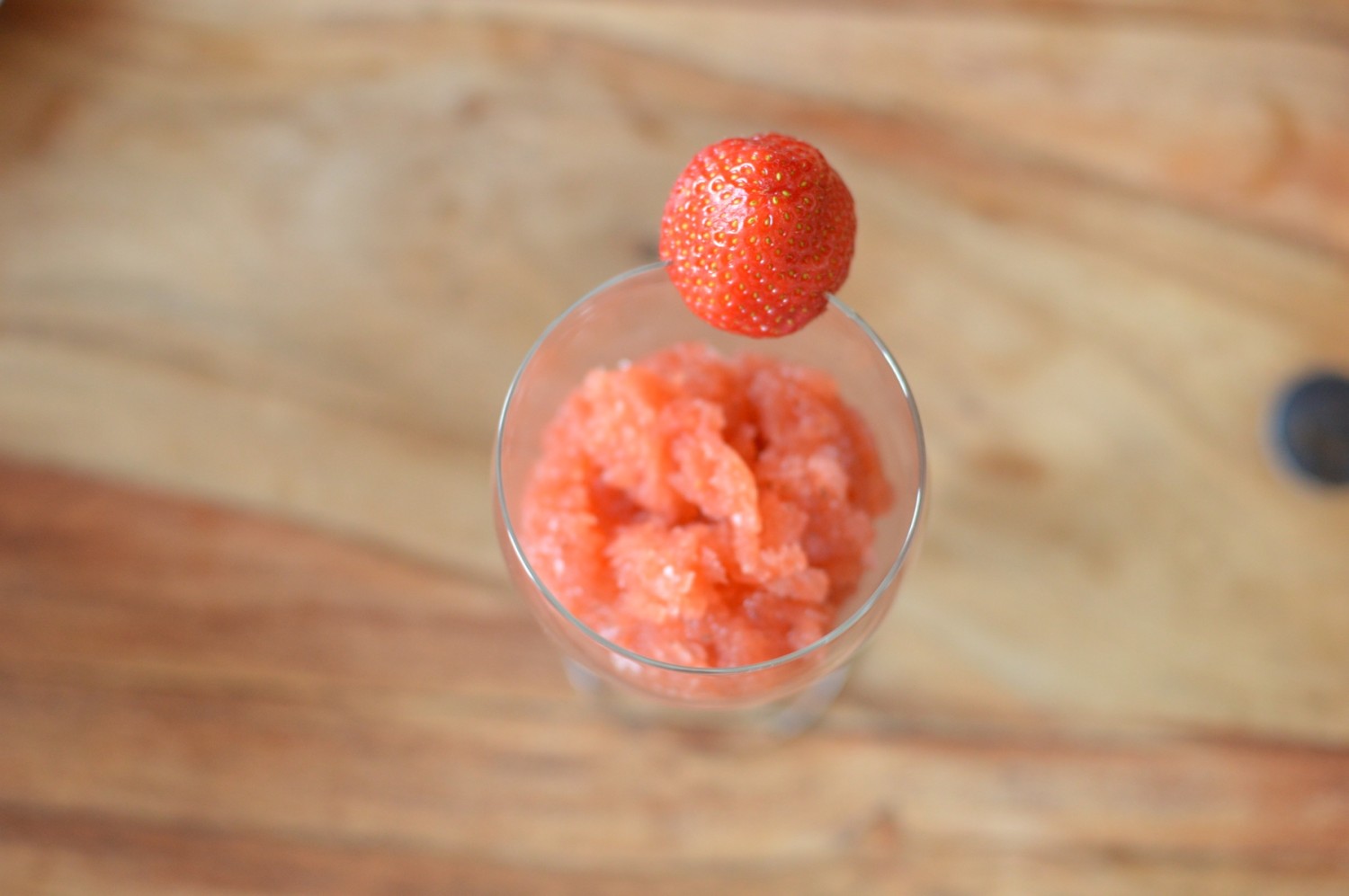 Strawberry and PIMM'S Granita
