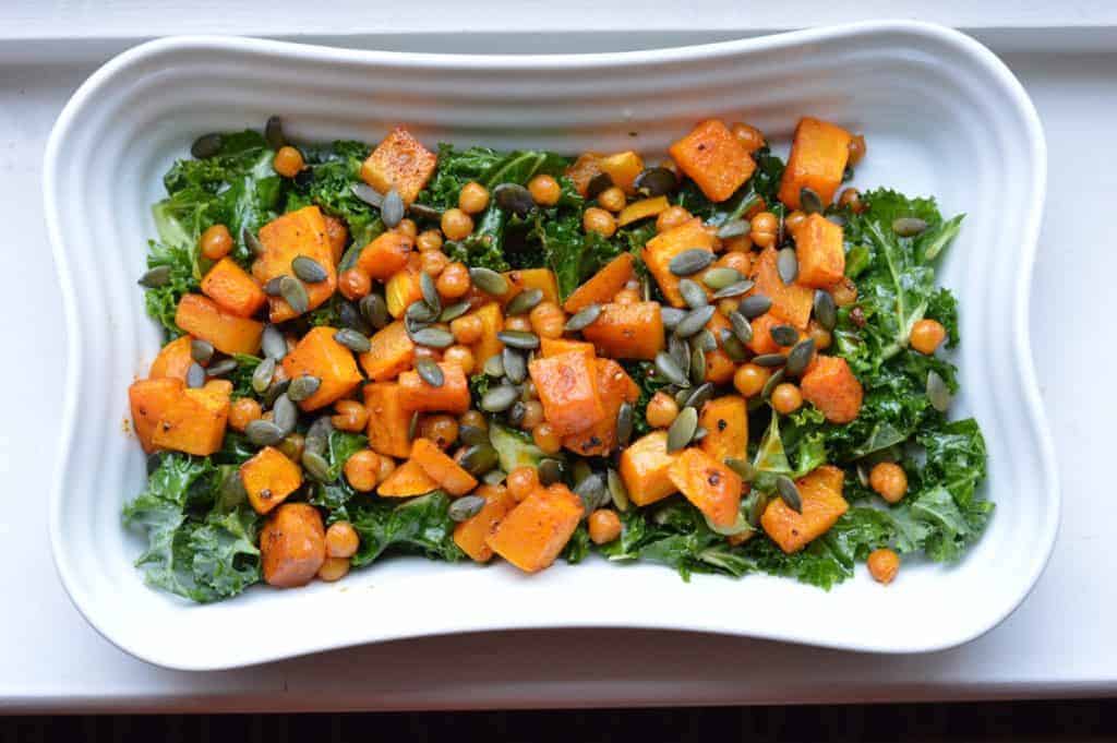 kale and sweet potato salad