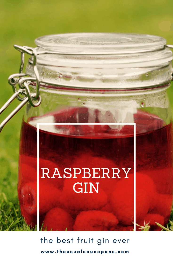 raspberry gin recipe pin